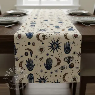 Dekorativna tkanina jacquard Namaste allover blanc