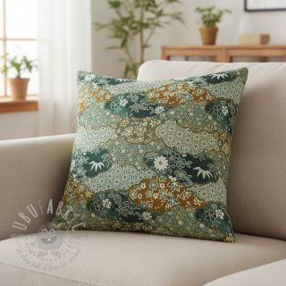 Dekorativna tkanina jacquard Nuage allover kaki