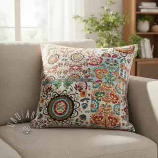 Decoration fabric jacquard Ethnic multico