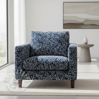 Dekorativna tkanina jacquard Anthéa bleu
