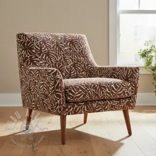 Dekorativna tkanina jacquard Anthéa terracotta