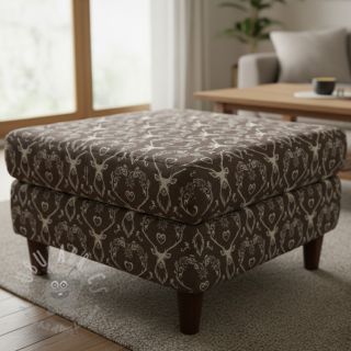 Dekorativna tkanina jacquard DOUBLE FACE Landhaus Deer Heart taupe