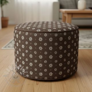 Dekorativna tkanina jacquard DOUBLE FACE Landhaus Edelweiss taupe