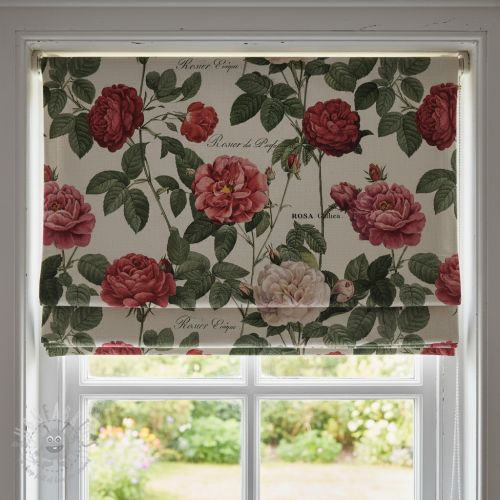 Dekorativna tkanina Linenlook premium Vintage Rose Garden digital print