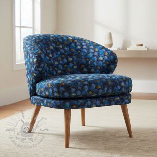 Dekorativna tkanina Scale Peacock Feather digital print