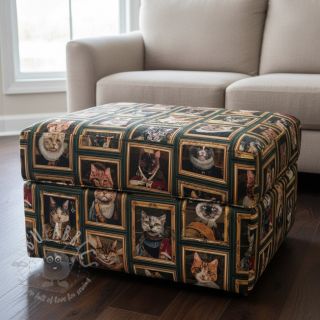 Dekorativna tkanina Cats Golden Age digital print