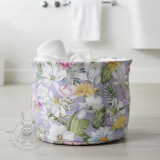 Dekorativna tkanina Genoveva flower lila digital print