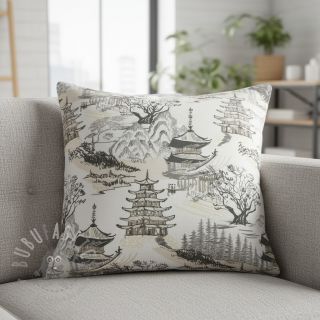 Dekorativna tkanina Haru beige digital print