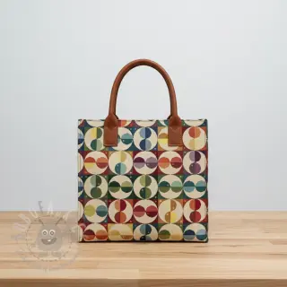 Dekorativna tkanina GOBELIN PREMIUM Graphic square circle