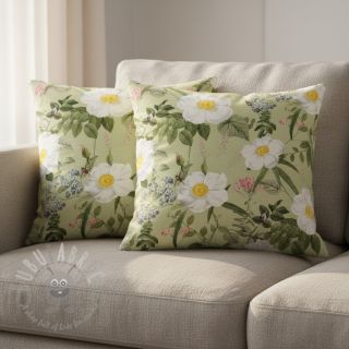 Dekorativna tkanina Romantic rose garden digital print