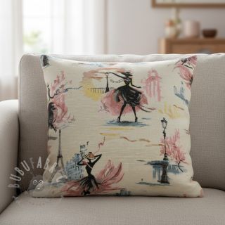 Dekorativna tkanina jacquard Triomphe blanc