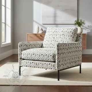 Dekorativna tkanina jacquard Pagne allover jaune