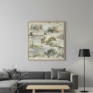 Dekorativna tkanina Winter landscape digital print