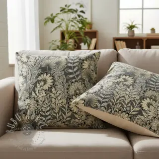 Dekorativna tkanina jacquard Boho leaves