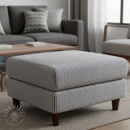 Dekorativna tkanina DOBBY Colored stripe navy blue