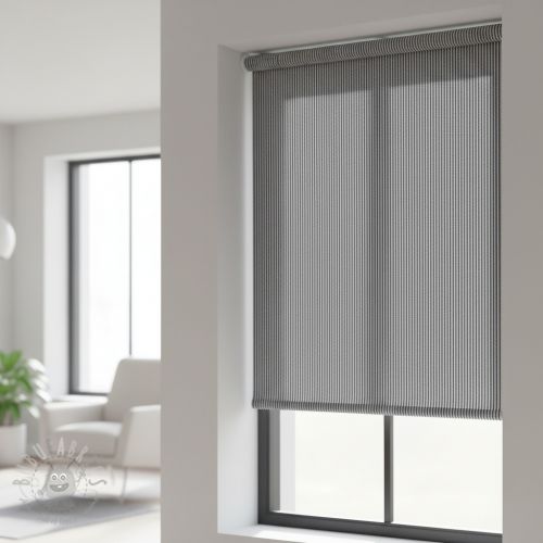 Dekorativna tkanina DOBBY Colored stripe navy blue