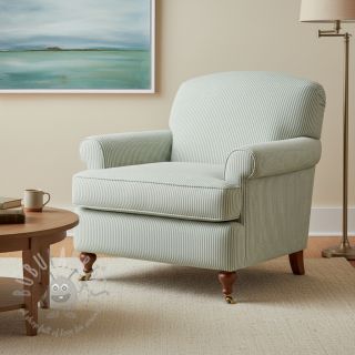 Dekorativna tkanina DOBBY Colored stripe soft green