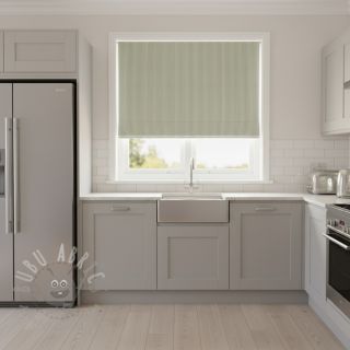 Dekorativna tkanina DOBBY Colored stripe soft green