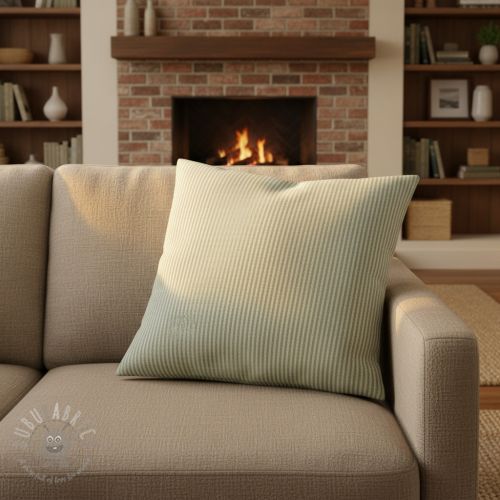 Dekorativna tkanina DOBBY Colored stripe soft green