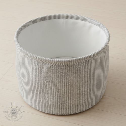 Dekorativna tkanina DOBBY Colored stripe grey