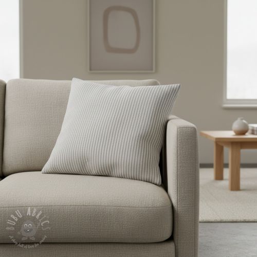 Dekorativna tkanina DOBBY Colored stripe grey