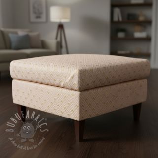 Dekorativna tkanina Linenlook Art deco cubes rose metallic premium