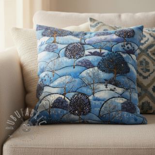 Dekorativna tkanina Forest hill zima digitalni tisak