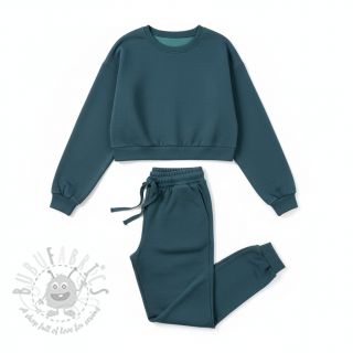 Triko MELANGE dark petrol