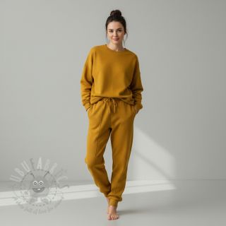 Triko materijal čupav ochre