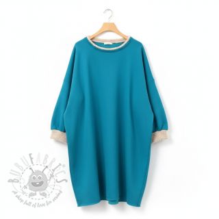 Triko materijal čupav petrol