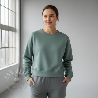 Triko materijal čupav dark mint