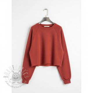 Triko materijal čupav stone red