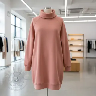 Triko materijal čupav faded coral