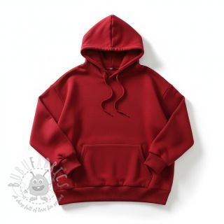 Triko materijal čupav dark red