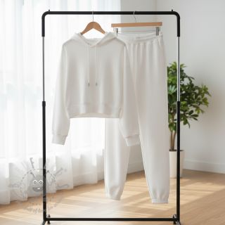 Triko materijal čupav optical white