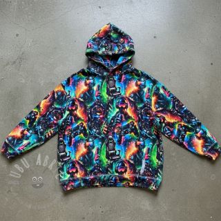 Triko materijal čupav JOGGING Game over design A digital print