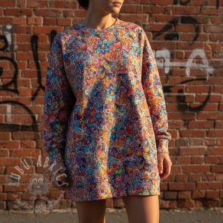 Triko materijal čupav JOGGING Colour me design B digital print