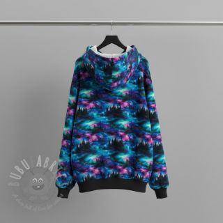 Triko materijal čupav JOGGING In the night design B digital print