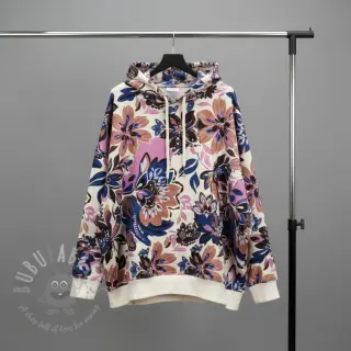 Triko Flowers Mici ecru digital print