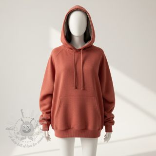 Triko materijal čupav JOGGING henna melange