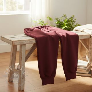 Triko materijal čupav JOGGING dark red