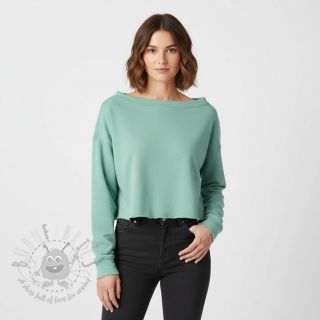 Triko materijal čupav JOGGING dark mint