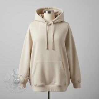 Triko materijal čupav JOGGING beige melange