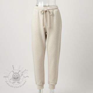 Triko materijal čupav JOGGING beige melange