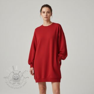 Triko materijal čupav JOGGING red