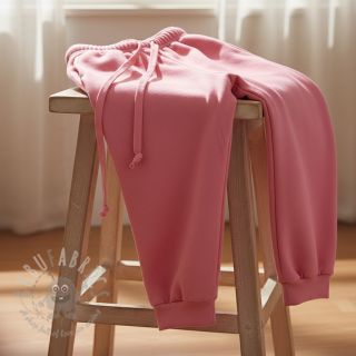 Triko materijal čupav JOGGING soft pink