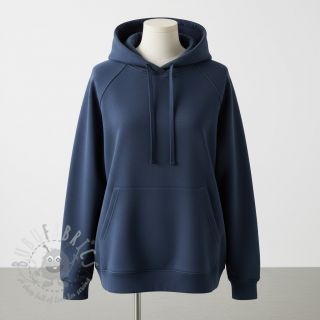 Triko materijal čupav JOGGING navy