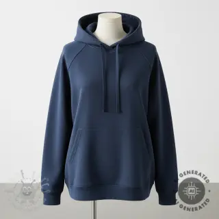 Triko materijal čupav JOGGING navy