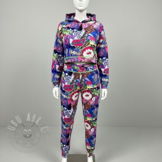 Triko Manga cobalt digital print