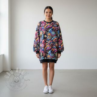 Triko Fire works design E digital print